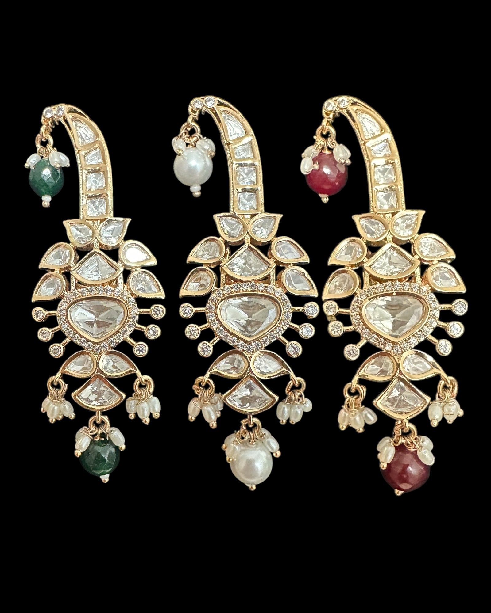 Polki sarpech / turban accessory / brooch ( READY TO SHIP  display picture 3