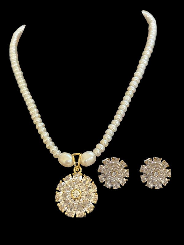 PS221 Fresh water pearl pendant set ( READY TO SHIP )