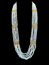 Naira fresh water pearl rani haar in  gold plated silver ( SHIPS IN 4 WEEKS )