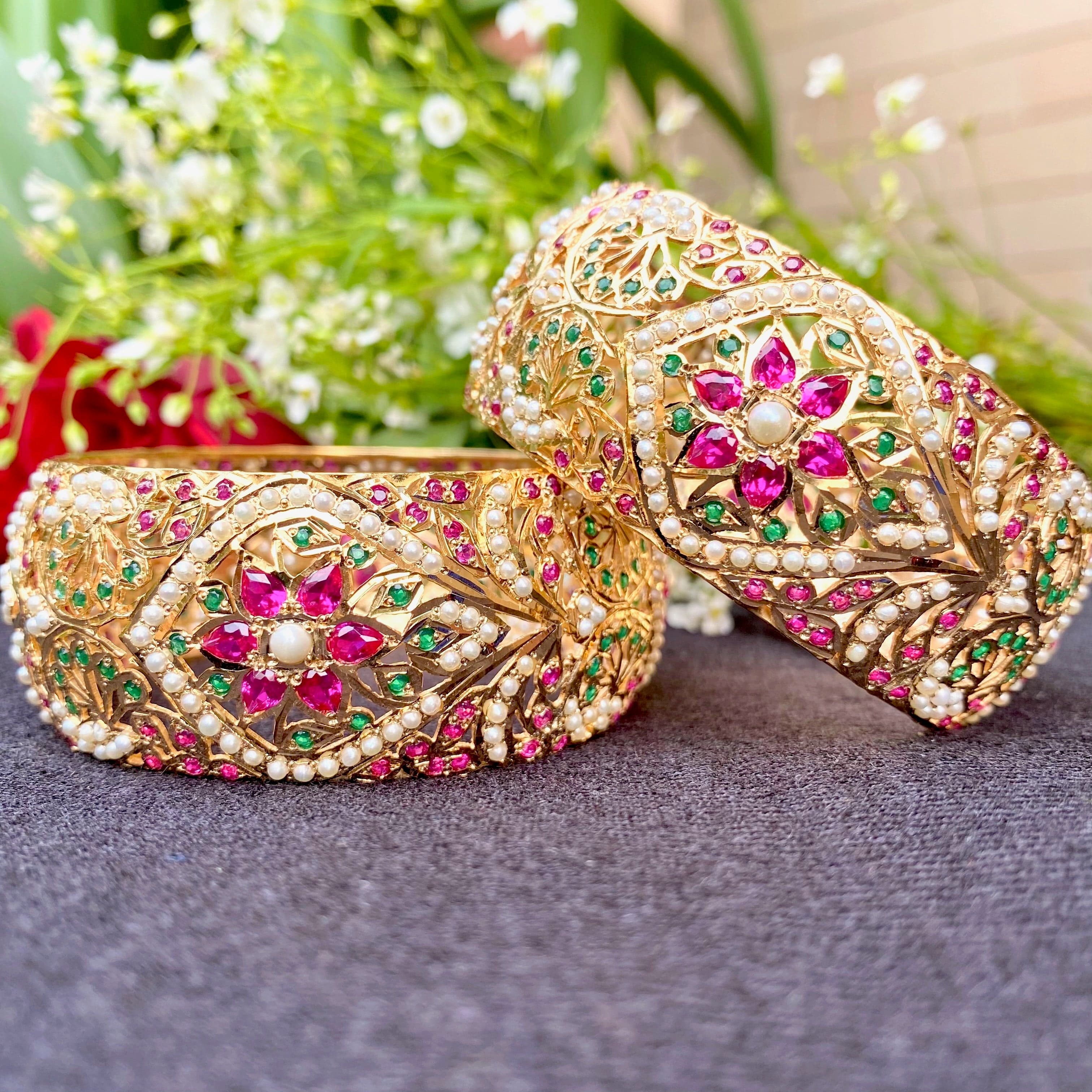 Jadau sales bangles designs