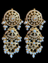 MAYA 92.5 silver gold plated earrings in pearls