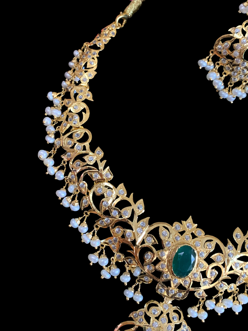 AFSANA  gold plated silver necklace set