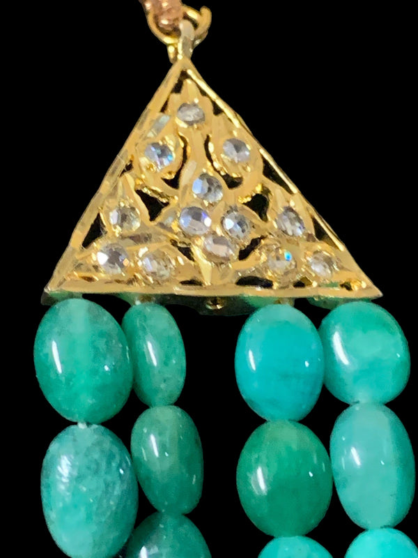 Gazala emerald necklace ( SHIPS IN 3 WEEKS )