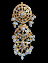 MAYA 92.5 silver gold plated earrings in pearls