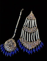 Insia bridal set in blue ( silver plating ) ( READY TO SHIP )