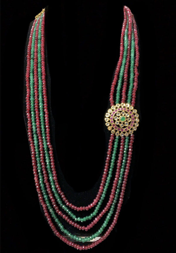 Brooch necklace red green ( READY TO SHIP )