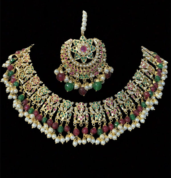 Raksha jadau necklace set ( SHIPS IN 4 WEEKS )