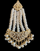 Gold plated silver jhoomar earrings in fresh water pearls ( READY TO SHIP )