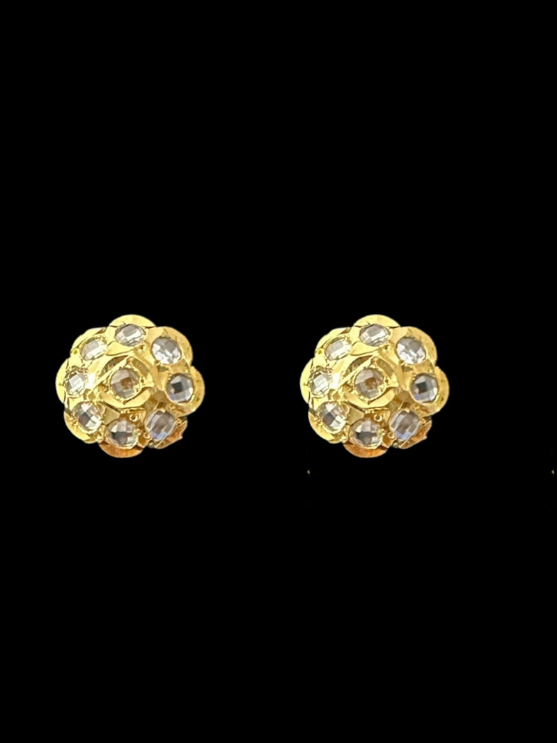 PS385 Sara hyderabadi flower pendant and earrings in white ( READY TO SHIP)