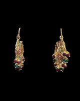 DER736 Jadau Bali earrings - ruby emerald ( READY TO SHIP )