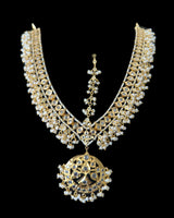 DJTK370 Meena bridal mathapatti in fresh water pearls ( READY TO SHIP )