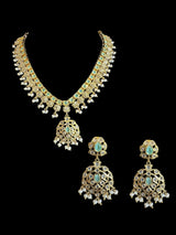 DNS165 Fabia fresh water pearl necklace with earrings ( READY TO SHIP )