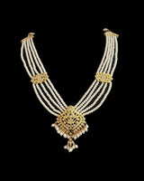 Mehwish jadau necklace with earrings in pearls ( READY TO SHIP )