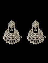 92.5 silver statement earrings in fresh water pearls ( READY TO SHIP)