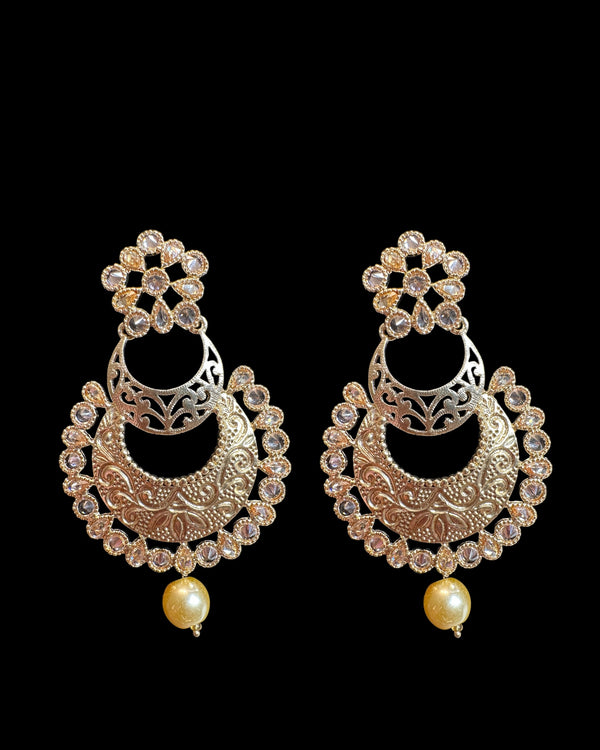 Polki earrings - Golden  ( READY TO SHIP )