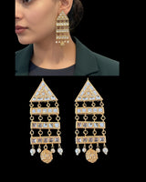 ER16 Thapa kundan dangler earrings ( READY TO SHIP )