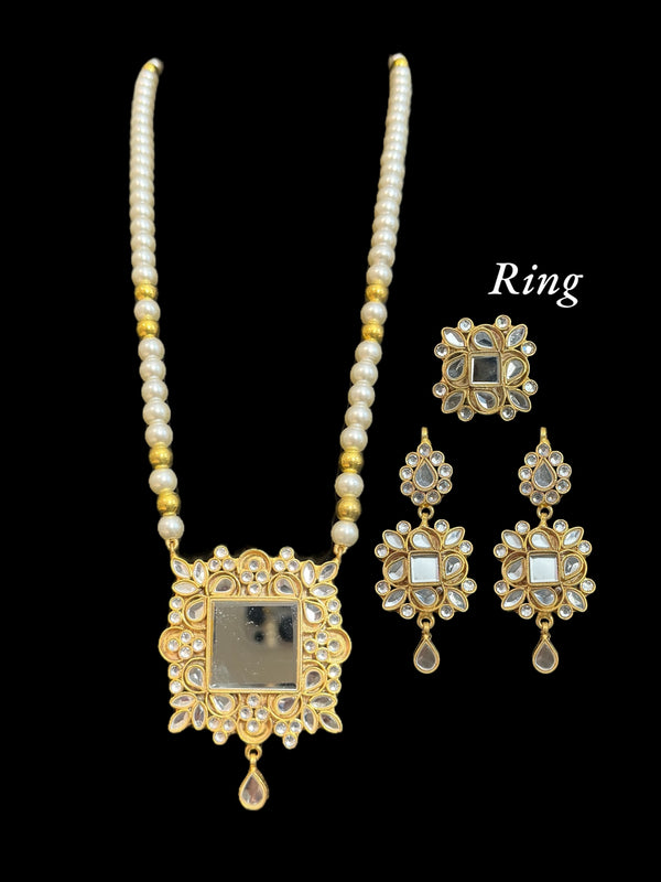 PS334 Arsi pendant set with earrings and ring ( READY TO SHIP )