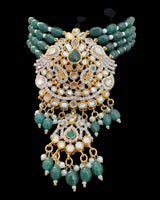 Zehra Kundan Bridal Set – Gold-Plated Bridal Jewelry Set ( READY TO SHIP )
