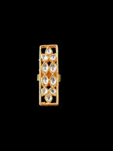 DJR120 Kundan statement ring ( READY TO SHIP )