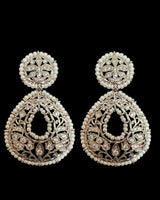 ERS5 silver plated  chandbali earrings ( READY TO SHIP )