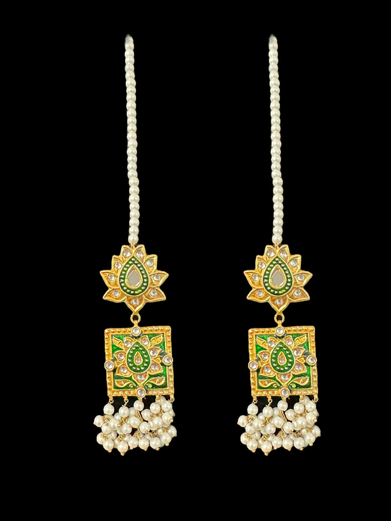 DNS132 Bahaara kundan meenakari necklace (READY TO SHIP)