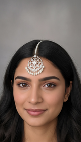 DJTK353 Naira  tika In silver plating   ( READY TO SHIP )