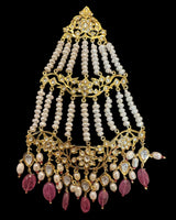 DJHR157 Moissanite and Ruby jhoomar ( READY TO SHIP )