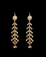 Noor Freshwater Pearl Cascade Earrings in 92.5 Silver ( READY TO SHIP )