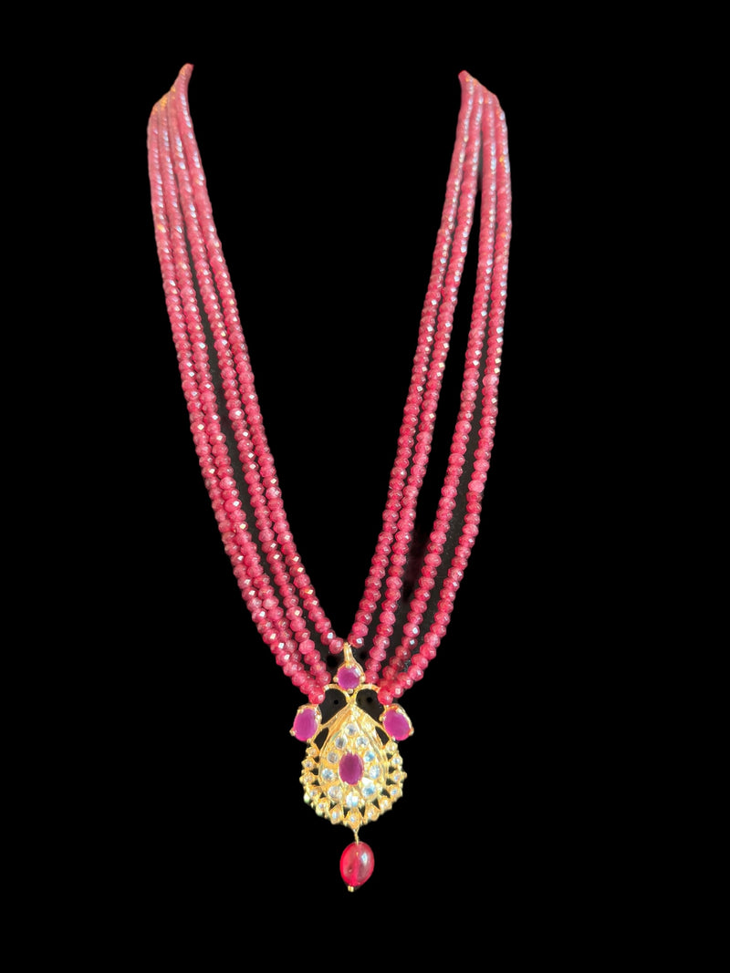 PS518 Jugni in faux ruby  beads ( READY TO SHIP)