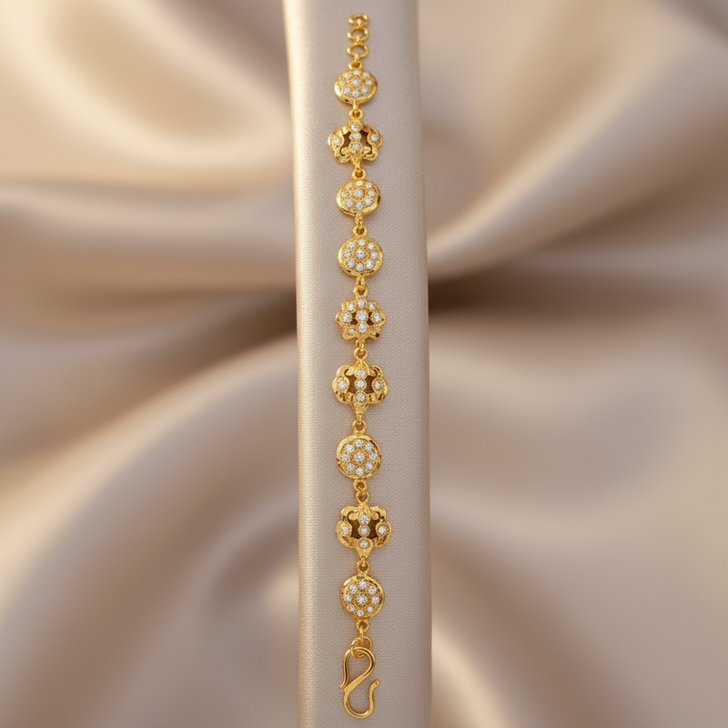 Gold-Plated Silver Freshwater Pearl Bracelet ( SHIPS IN 5 WEEKS )