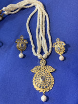 PS242 Zeenat jugni set in fresh water pearls ( READY TO SHIP )