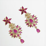 DNS215 Gold plated necklace earrings set ( READY TO SHIP )