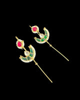 EC5 Gold-Plated Pachi Kundan Ear Cuff – Delicate & Lightweight Elegance ( READY TO SHIP )