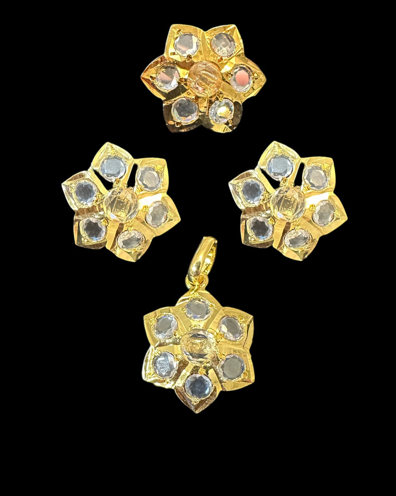 PS569 Pendant earrings and ring set ( READY TO SHIP )