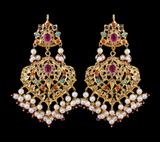 ERS78 Ekta navratan earrings  (READY TO SHIP)
