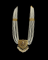 LN504 Ekta hyderabadi long necklace in pearls ( READY TO SHIP )
