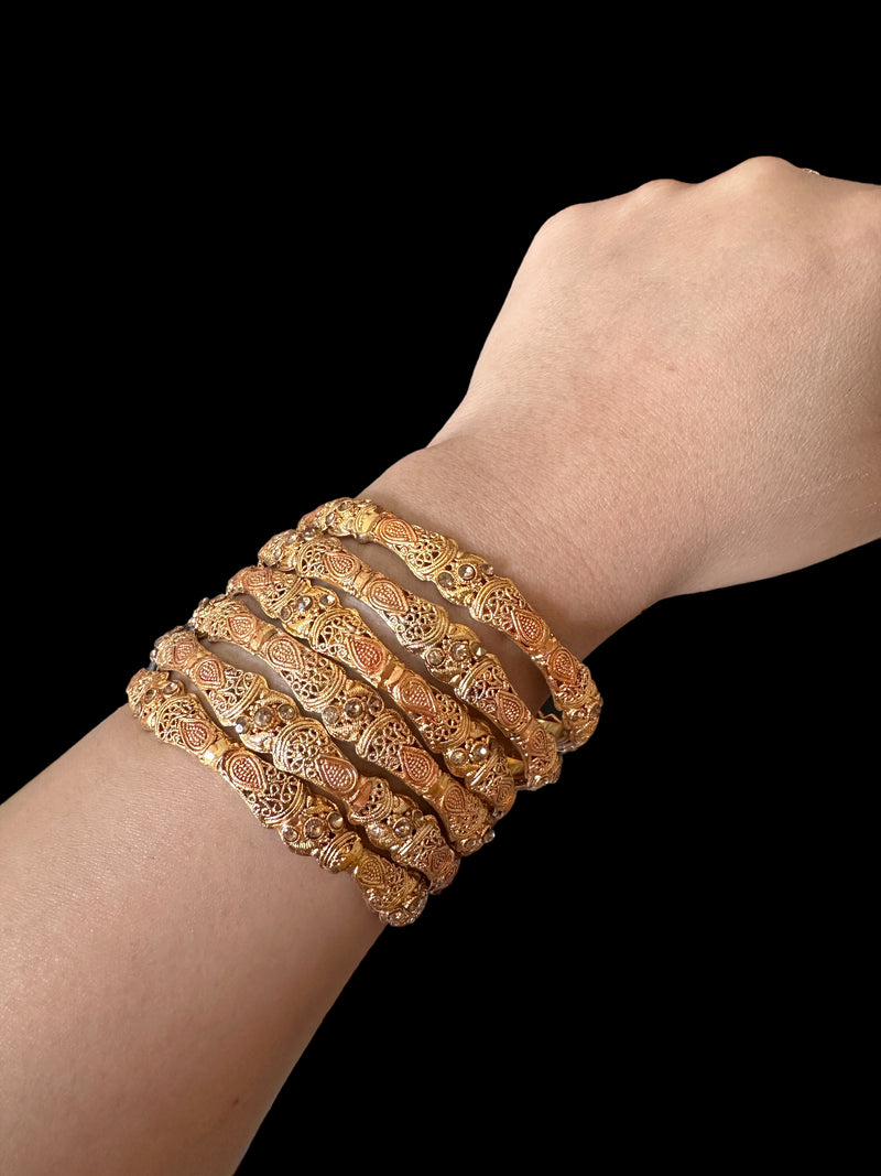 B196 Gold plated bangles ( READY TO SHIP )