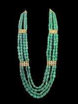 LN59 Ghazal emerald beads Rani haar ( READY TO SHIP )