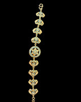 Turquoise Freshwater Pearl Gold-Plated Silver Bracelet ( READY TO SHIP )