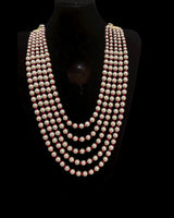 SAT120 Nia Pearl & Red Bead Mala – Traditional Elegance ( READY TO SHIP )
