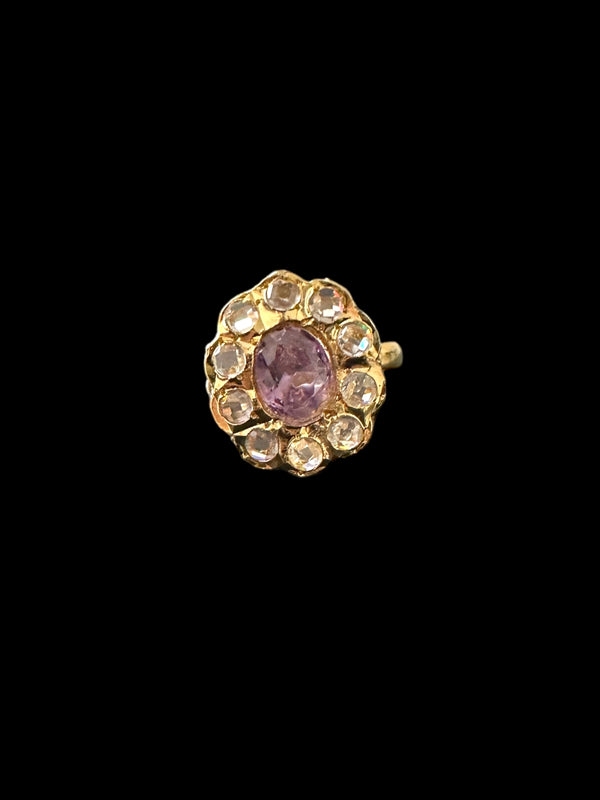 DJR125 RIZA Hyderabadi ring - Purple/amethyst ( READY TO SHIP )