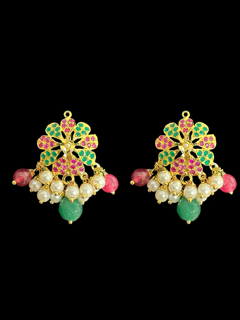 PS498 Kavya pendant set in red green ( READY TO SHIP )