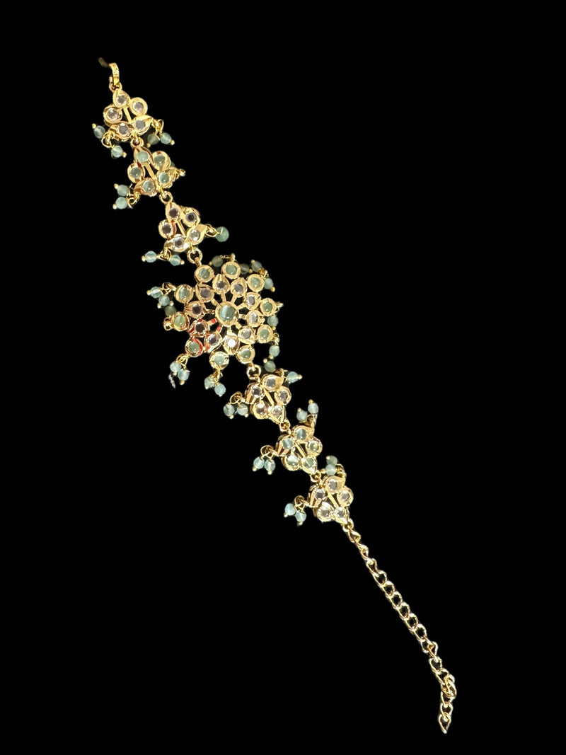 Amal hyderabadi bracelet in mint  ( READY TO SHIP )