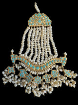 Anuja jhoomar tika in feroza/ turquoise ( READY TO SHIP )