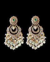 ERS1 Hoor Chandbali earrings in pearls ( READY TO SHIP )