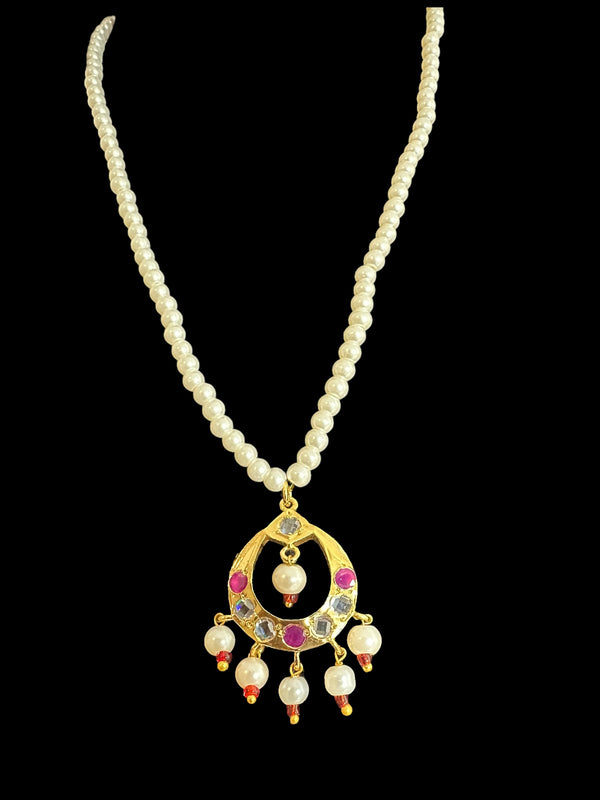 PS501 Nida pendant set - Ruby ( READY TO SHIP )