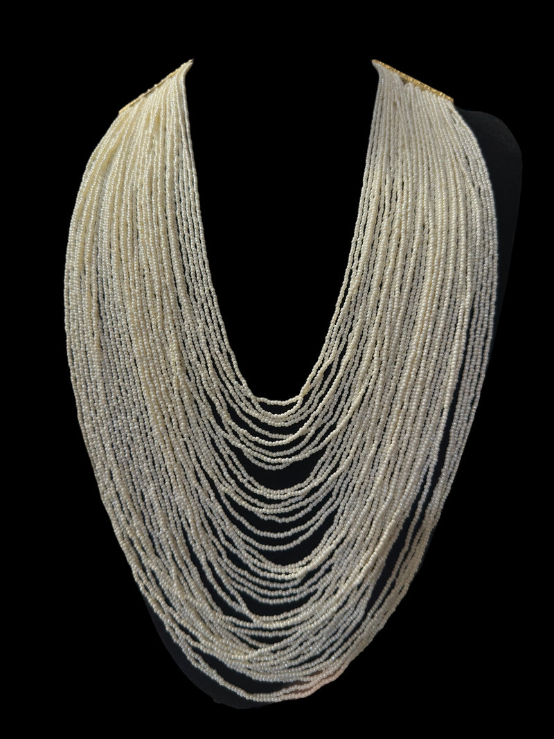 SAT100 Maha pearl  statement necklace ( multistranded) ( READY TO SHIP )