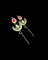 EC5 Gold-Plated Pachi Kundan Ear Cuff – Delicate & Lightweight Elegance ( READY TO SHIP )