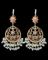 Taara Ruby emerald combination pendant earrings set ( READY TO SHIP )