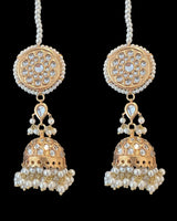 ER15 Thapa kundan jhumka earrings ( READY TO SHIP )